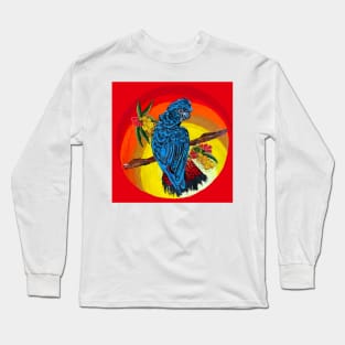 Red tailed black cockatoo sunset Long Sleeve T-Shirt